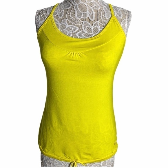 Fila Yellow Activewear Tank Top yoga running - Picture 1 of 9